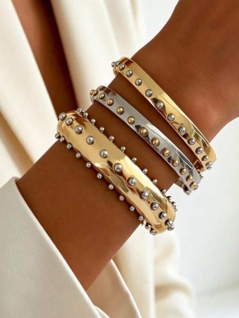 Celeste Milano Embellished Cuff Bracelet